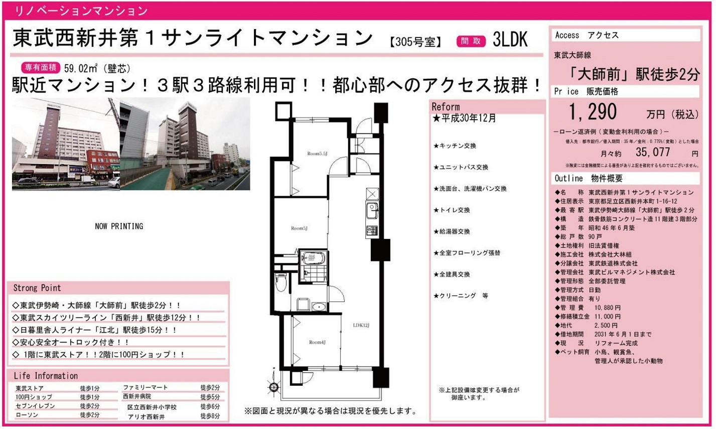 中古 マンション 西新井